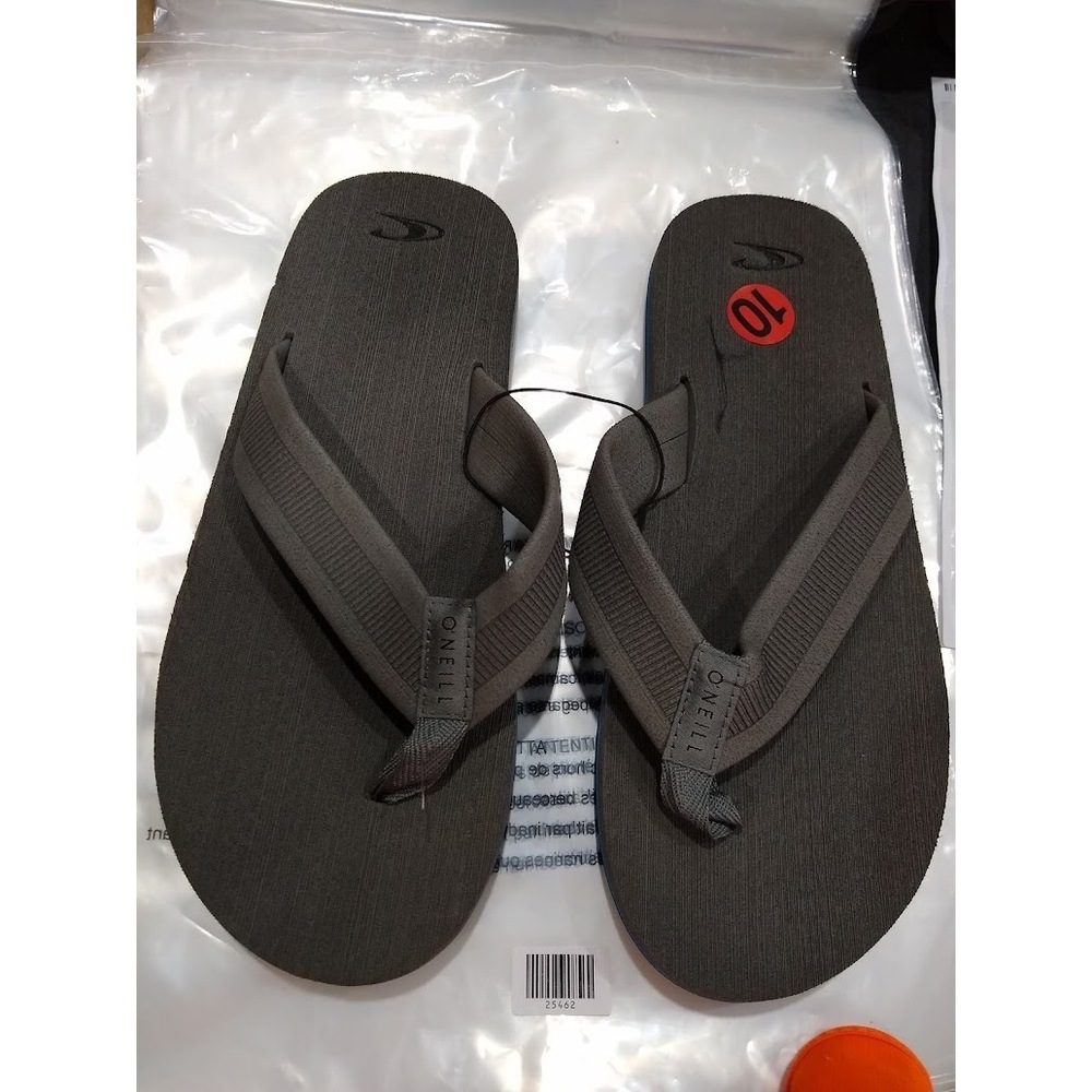 New O'Neill Expedition Sandals Flip Flops Men's,Gray 10M US
